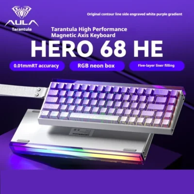AULA HERO 68HE Magnetic Switch Keyboard PURPLE