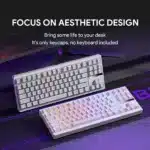 Contour White Keycaps – 100 Keys | OEM Profile • PBT - Image 8