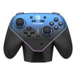 GameSir Super Nova controller with charging dock, blue and black design