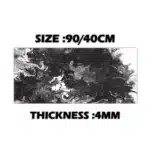 M4G Mouse pad White&black TX 900x400mm/4mm - Image 2