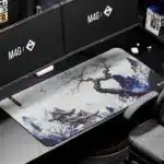 M4G Mouse pad White&bleu TX 900x400mm/4mm