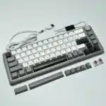 GM68-V2 Mechanical Keyboard Grey & White - Image 4