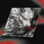 M4G Glass Mouse Pad Red TX 40x45cm