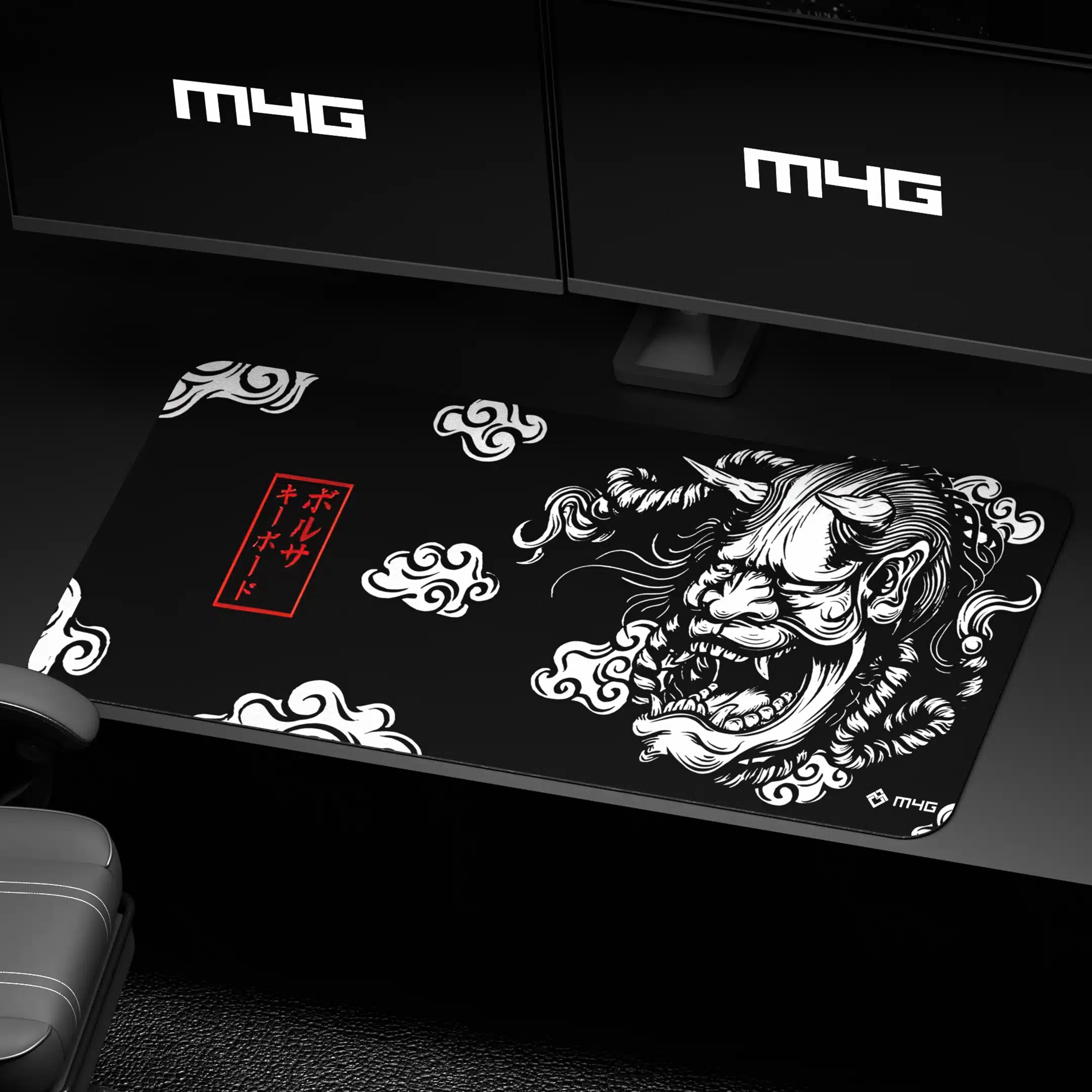 23535535 M4G Mouse Pad Oni Mask (90×40cm) - Image 1
