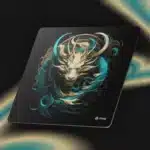 M4G Glass Mouse Pad Green Dragon 40x45cm