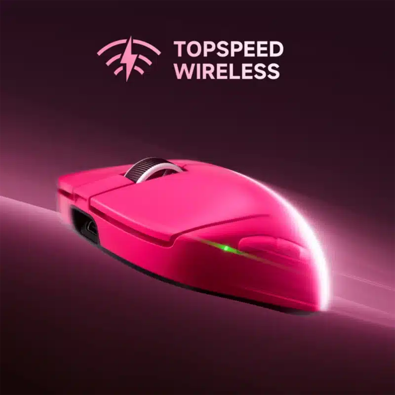 MCHOSE A7 V2 Ultra Pink mouse side profile ergonomic shape