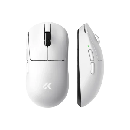 MCHOSE A7 V2 Ultra white wireless gaming mouse front view