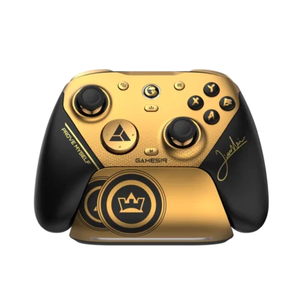 GameSir G7 Pro 8K PC Champion Edition controller front view black gold