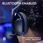 Black G321 LIGHTSPEED headset ear cushion and headband detail