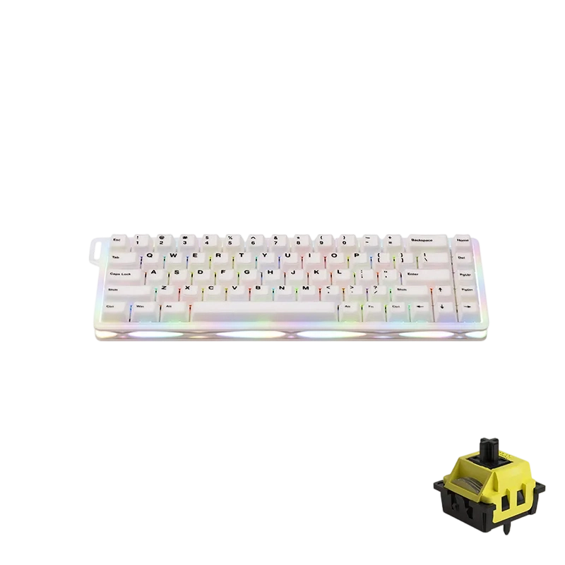 MonsGeek-Verve68-HE-Wireless-Magnetic-Switch-Keyboard-with-Flash-Magnetic-Switch MONSGEEK Verve68 HE Misty White - Image 1