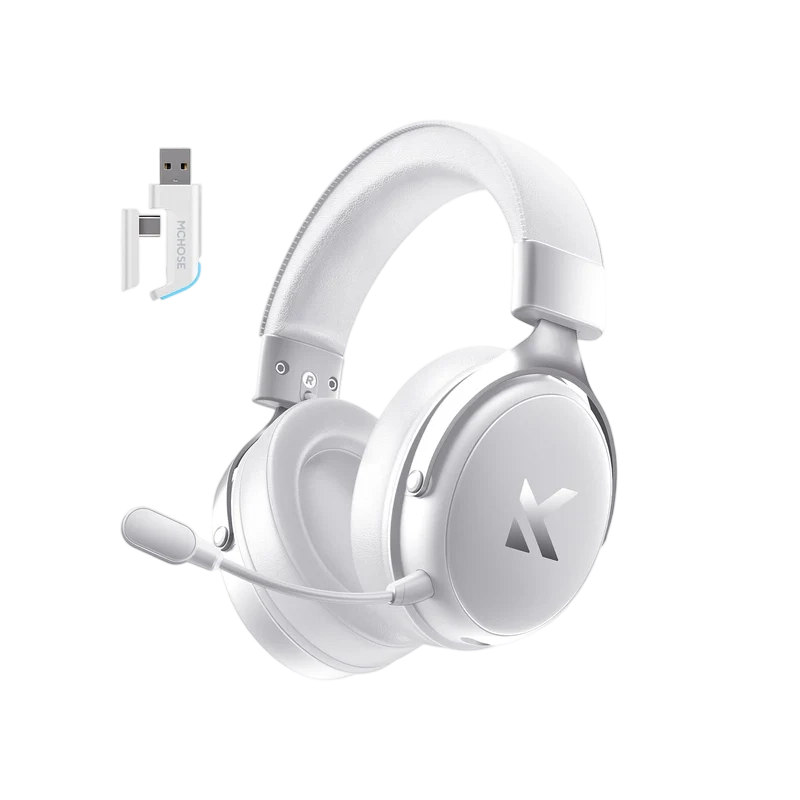 mchose-official-headphones-mchose-v9-series-wireless-gaming-headset-1242801648 MCHOSE V9 Pro Tri-Mode Wireless Gaming Mouse — White - Image 1